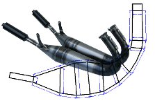 Progettazione Termo-Fluidodinamica Impianto di Scarico Motore a 2 tempi - by NT-Project