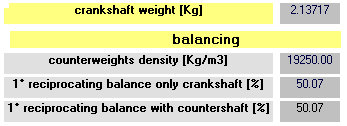 Analysis crankshaft weight and balancing - Crankshaft Balancing Design
