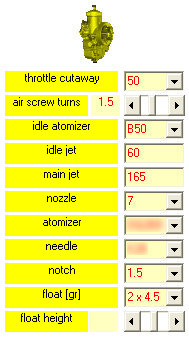 SET-UP Carburetor Power - Optimal Carburetor Setting taking account of all the calibration elements of the carburetor