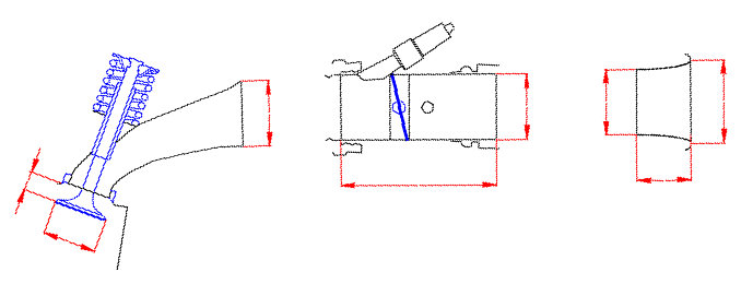 Calcolo geometrie di aspirazione e scarico ottimali del motore - Four Stroke Design by NT-Project