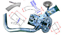 Software Four Stroke Design to tuner and to develop intake system - exhaust system - engine head - four stroke engine - Four Stroke Design by NT-Project