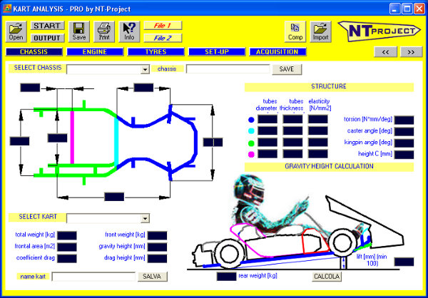 Presentazione software Kart Analysis - optimal set-up kart chassis and tyre by NT-Project