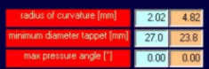 PROFESSIONAL CAM - cam profile output