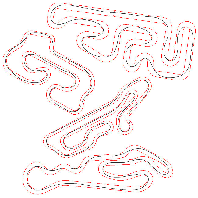 SET-UP Driving - Automatic calculation kart best racing line on the different tracks - by NT-Project