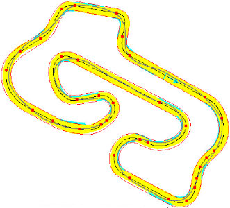 SET-UP Driving - Automatic calculation kart best racing line on the different tracks - by NT-Project