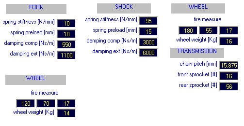 Acceleration Simulation - Suspension Operation and modify motorbike balance - Suspension Design by NT-Project