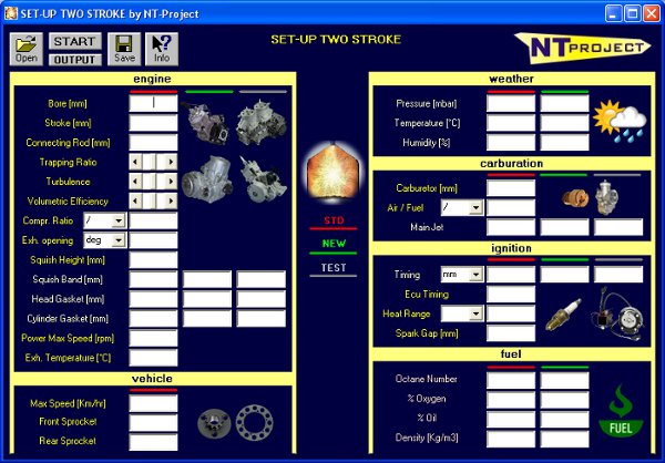 Software SET-UP TWO STROKE - Carburation - Ignition Timing - Heat Range - Spark Gap - Optimal fine tuning for two stroke engine by NT-Project